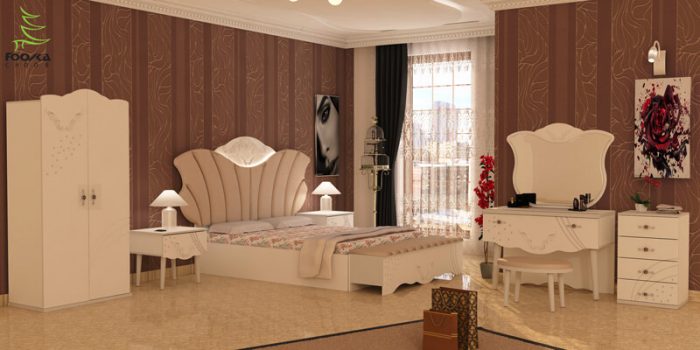 دکوراسیون اتاق خواب به سبک معاصر با سرویس خواب چوبی مدرن و ترکیه ای مدل آلتون