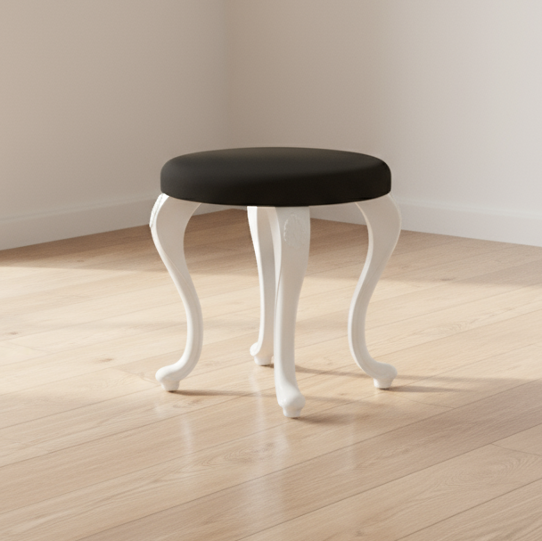 صندلی نایس رنگ سفید برای پشت میز آرایش متریال جوب