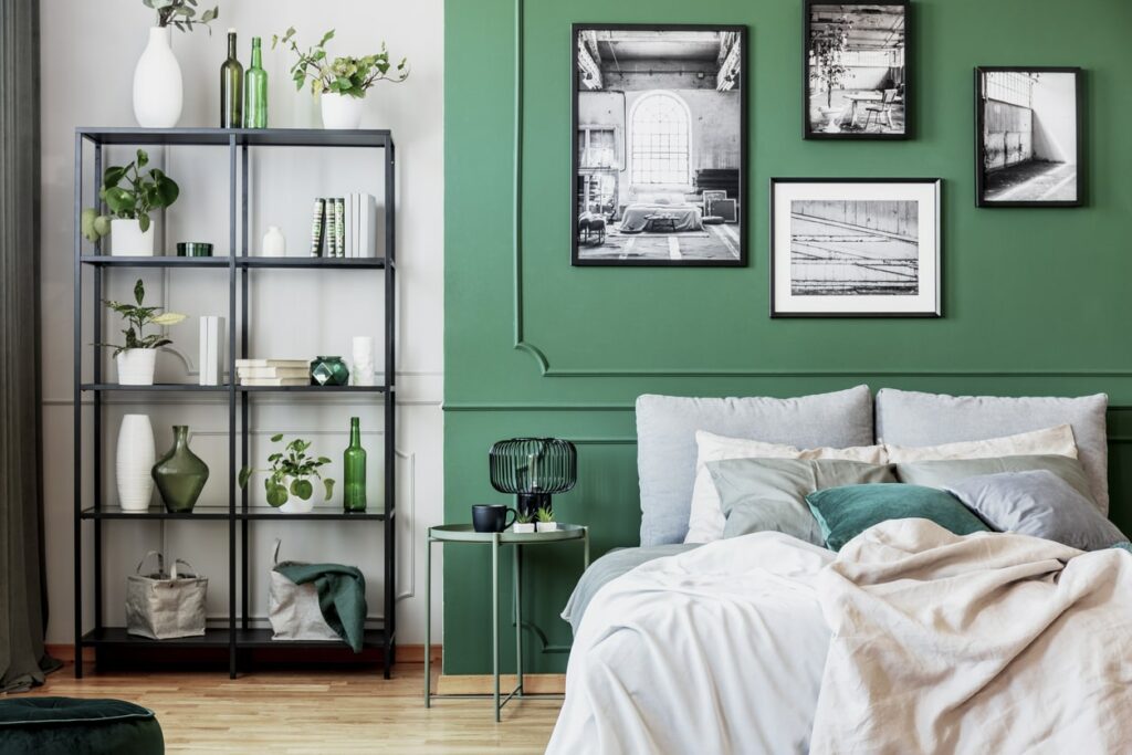 اصول انتخاب رنگ اتاق خواب سبز